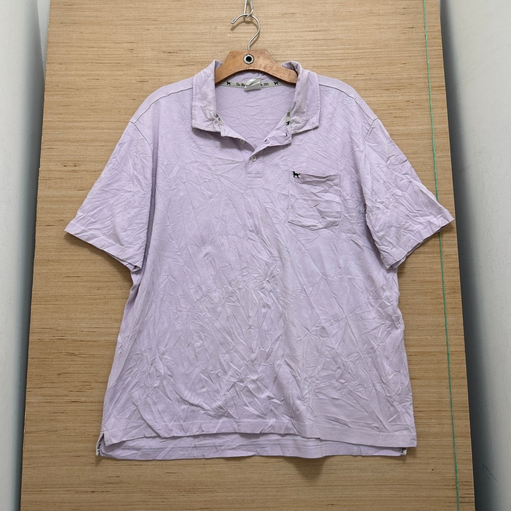 The Black Dog Classic Collection Lavender Purple Cotton Polo Shirt Mens Large